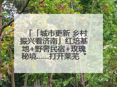 「城市更新 乡村振兴看济南」红培基地+野奢民宿+玫瑰秘境……打开莱芜“齐鲁情映山红片区”的破圈秘籍