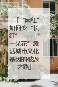 “网红”如何变“长红”——“一朵花”激活城市文化基因的破题之路