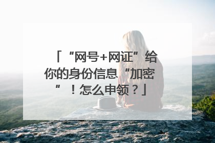 “网号+网证”给你的身份信息“加密”！怎么申领？