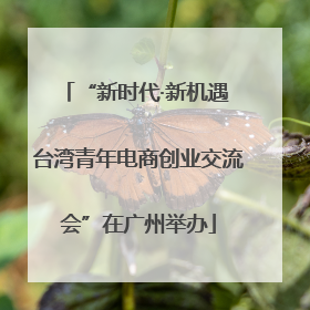 “新时代·新机遇 台湾青年电商创业交流会”在广州举办