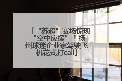 “苏超”赛场惊现 “空中应援”！扬州球迷企业家驾驶飞机花式打call