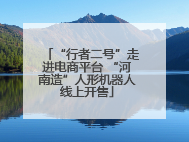 “行者二号”走进电商平台 “河南造”人形机器人线上开售