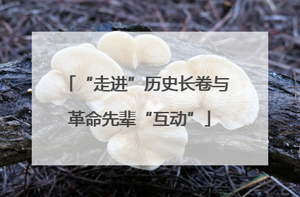 “走进”历史长卷与革命先辈“互动”