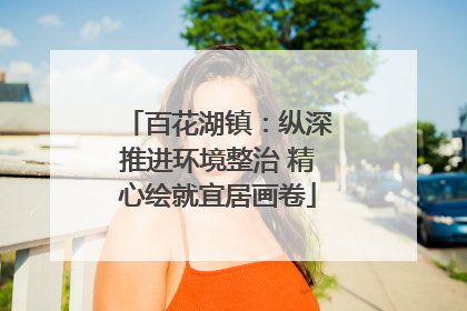 百花湖镇：纵深推进环境整治 精心绘就宜居画卷
