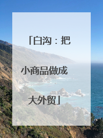 白沟：把小商品做成大外贸