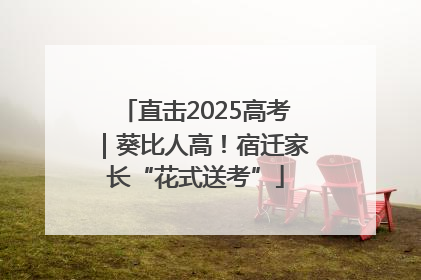 直击2025高考｜葵比人高！宿迁家长“花式送考”