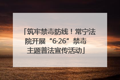 筑牢禁毒防线！常宁法院开展“6·26”禁毒主题普法宣传活动
