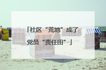 社区“荒地”成了党员“责任田”