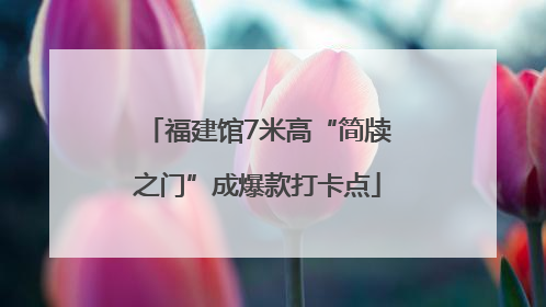 福建馆7米高“简牍之门”成爆款打卡点
