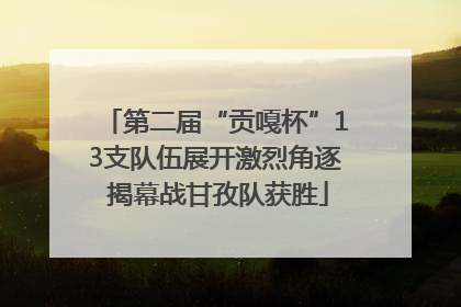 第二届“贡嘎杯”13支队伍展开激烈角逐 揭幕战甘孜队获胜