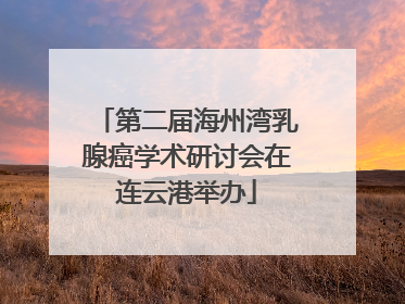第二届海州湾乳腺癌学术研讨会在连云港举办