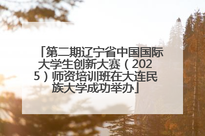 第二期辽宁省中国国际大学生创新大赛（2025）师资培训班在大连民族大学成功举办