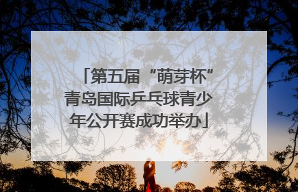 第五届“萌芽杯”青岛国际乒乓球青少年公开赛成功举办