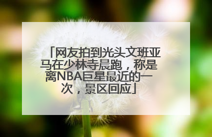 网友拍到光头文班亚马在少林寺晨跑，称是离NBA巨星最近的一次，景区回应