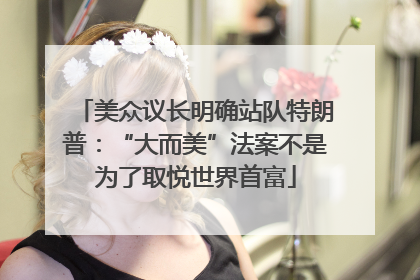 美众议长明确站队特朗普：“大而美”法案不是为了取悦世界首富