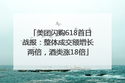 美团闪购618首日战报：整体成交额增长两倍，酒类涨18倍