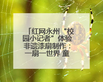 红网永州“校园小记者”体验非遗漆扇制作：一扇一世界 童心传匠心