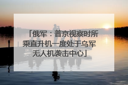 俄军：普京视察时所乘直升机一度处于乌军无人机袭击中心