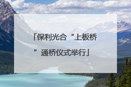 保利光合“上板桥”通桥仪式举行