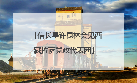 信长星许昆林会见西藏拉萨党政代表团