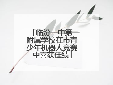 临汾一中第一附属学校在市青少年机器人竞赛中喜获佳绩