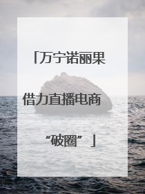 万宁诺丽果借力直播电商“破圈”