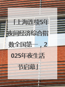 上海连续5年夜间经济综合指数全国第一，2025年夜生活节启幕