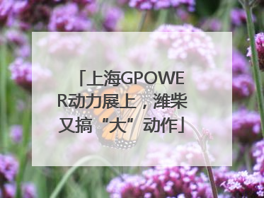 上海GPOWER动力展上，潍柴又搞“大”动作