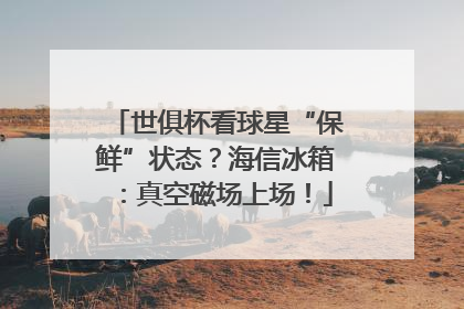 世俱杯看球星“保鲜”状态？海信冰箱：真空磁场上场！