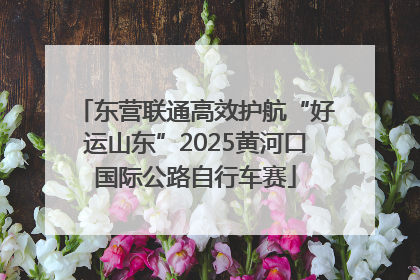 东营联通高效护航“好运山东”2025黄河口国际公路自行车赛
