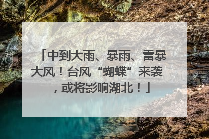 中到大雨、暴雨、雷暴大风！台风“蝴蝶”来袭，或将影响湖北！