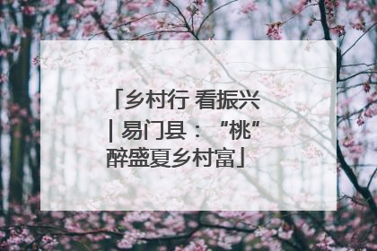 乡村行 看振兴｜易门县：“桃”醉盛夏乡村富