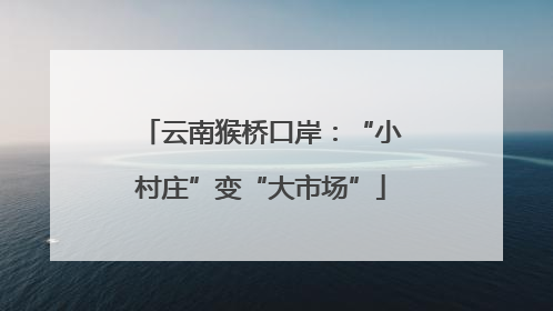 云南猴桥口岸：“小村庄”变“大市场”