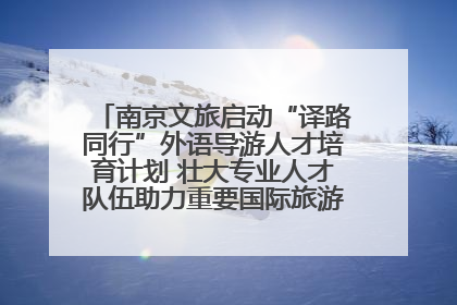 南京文旅启动“译路同行”外语导游人才培育计划 壮大专业人才队伍助力重要国际旅游目的地建设