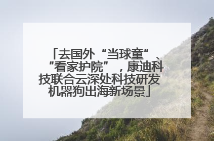 去国外“当球童”、“看家护院”，康迪科技联合云深处科技研发机器狗出海新场景