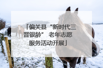偏关县“新时代三晋银龄” 老年志愿服务活动开展