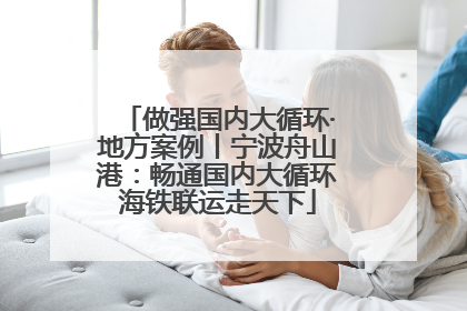 做强国内大循环·地方案例丨宁波舟山港：畅通国内大循环海铁联运走天下