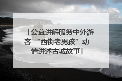 公益讲解服务中外游客 “西街老男孩”动情讲述古城故事