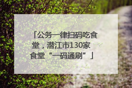 公务一律扫码吃食堂，潜江市130家食堂“一码通刷”