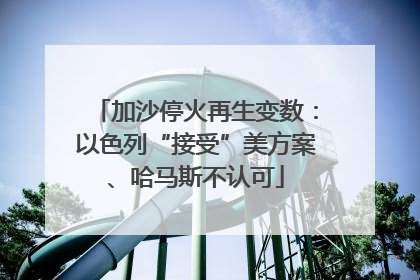 加沙停火再生变数：以色列“接受”美方案、哈马斯不认可