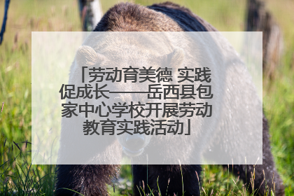 劳动育美德 实践促成长——岳西县包家中心学校开展劳动教育实践活动