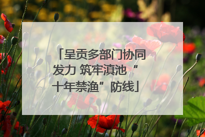 呈贡多部门协同发力 筑牢滇池“十年禁渔”防线