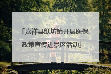 嘉祥县纸坊镇开展医保政策宣传进景区活动