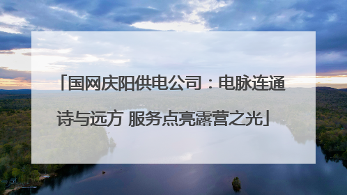 国网庆阳供电公司：电脉连通诗与远方 服务点亮露营之光