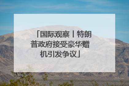 国际观察丨特朗普政府接受豪华赠机引发争议