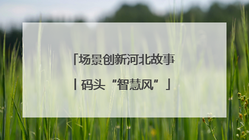 场景创新河北故事丨码头“智慧风”