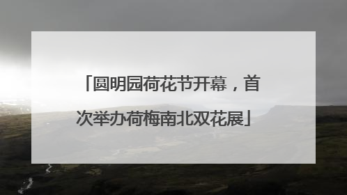 圆明园荷花节开幕，首次举办荷梅南北双花展