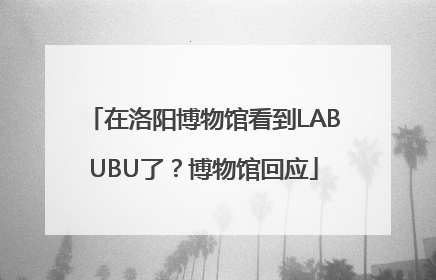 在洛阳博物馆看到LABUBU了？博物馆回应