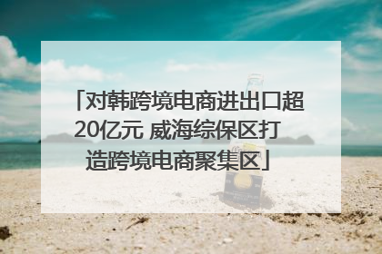 对韩跨境电商进出口超20亿元 威海综保区打造跨境电商聚集区