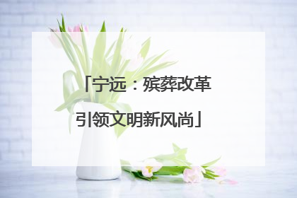宁远：殡葬改革引领文明新风尚